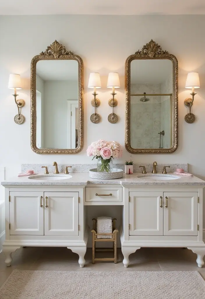 28 His And Her Bathroom Ideas That Balance Style - 1. Dual Vanities for Effortless Mornings