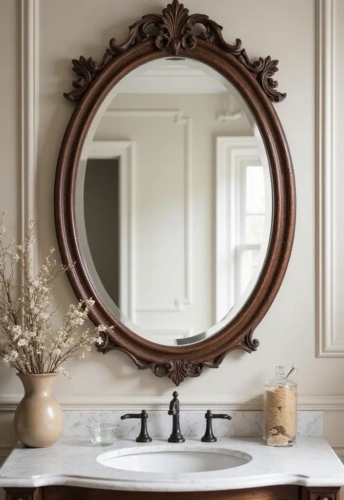 28 His And Her Bathroom Ideas That Balance Style - 10. Creative Mirror Designs