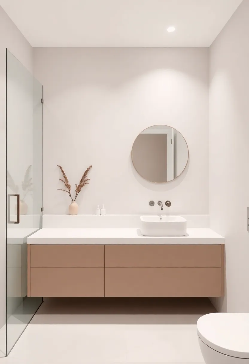 28 His And Her Bathroom Ideas That Balance Style - 20. Minimalist Designs