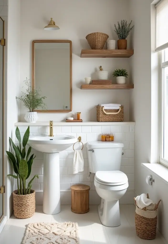 28 His And Her Bathroom Ideas That Balance Style - 3. Stylish Storage Solutions