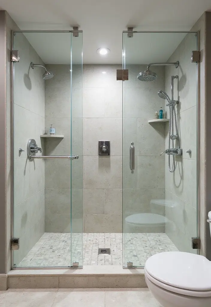 28 His And Her Bathroom Ideas That Balance Style - 6. Modern Shower Designs