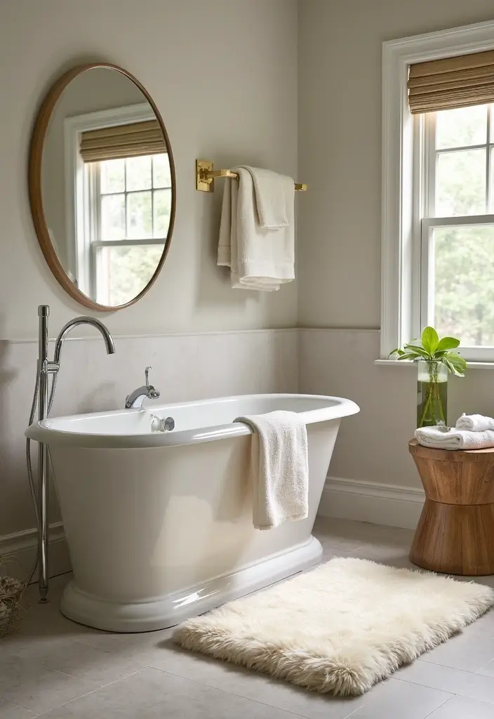 28 His And Her Bathroom Ideas That Balance Style - 8. Luxurious Textiles