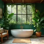 28 Jungle Bathroom Ideas That Feel Lush