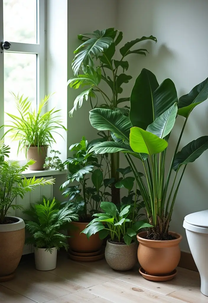 28 Jungle Bathroom Ideas That Feel Lush - 2. Indoor Plant Paradise