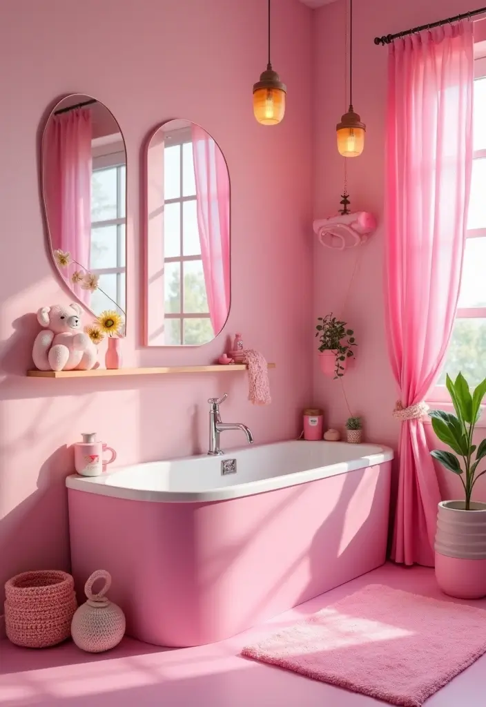 28 Kids Bathroom Paint Colors That Feel Cheerful - 15. Bubblegum Pink