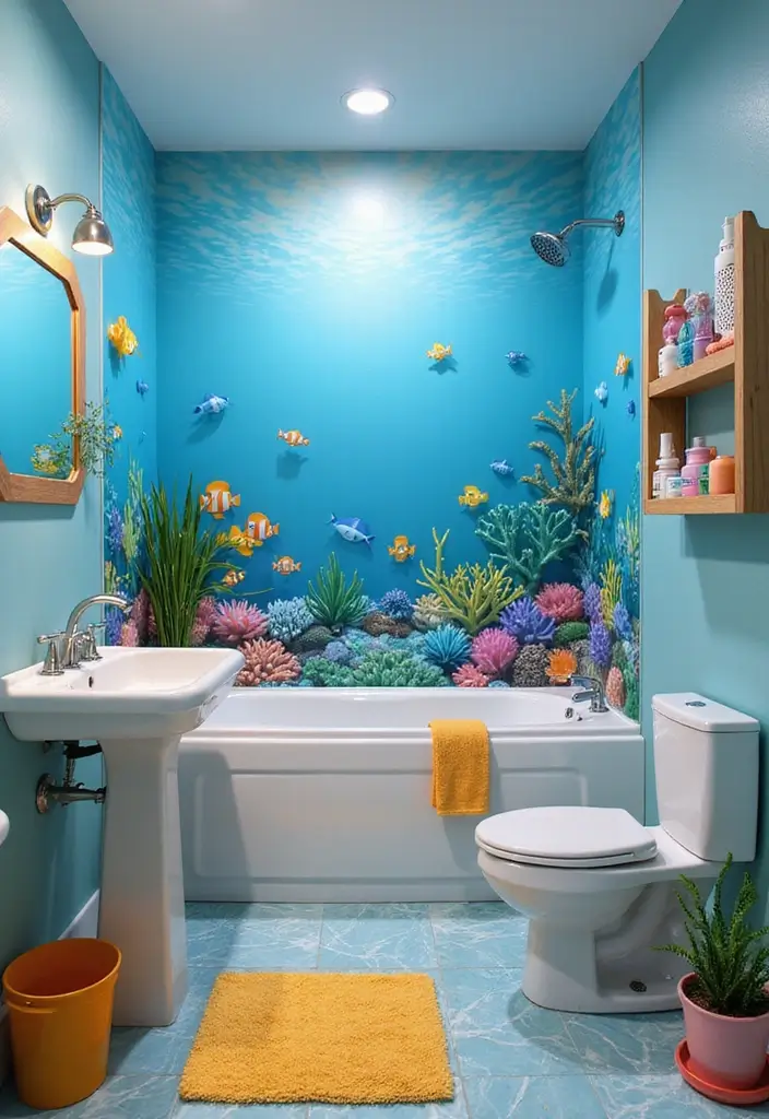28 Kids Bathroom Paint Colors That Feel Cheerful - 16. Coral Reef