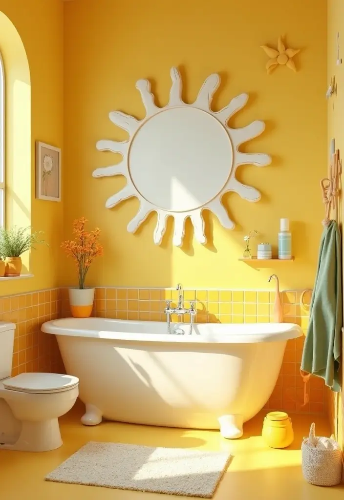 28 Kids Bathroom Paint Colors That Feel Cheerful - 18. Bright Sunshine