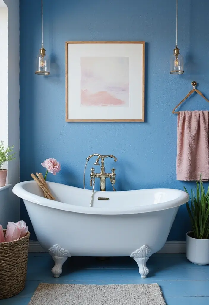 28 Kids Bathroom Paint Colors That Feel Cheerful - 26. Denim Blue