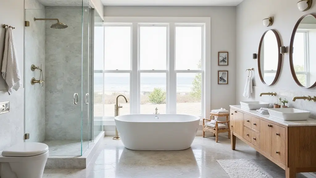 28 Modern Hamptons Bathroom Designs With Coastal Touch