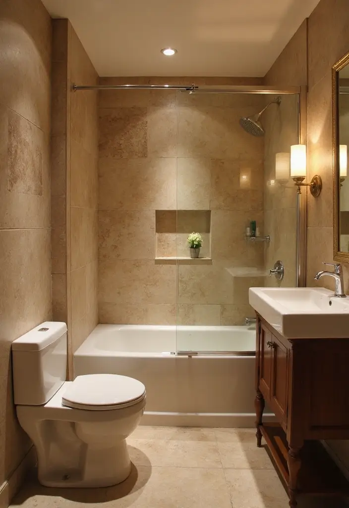 28 Simple Small Bathroom Ideas That Save Space - 10. Smart Lighting Solutions