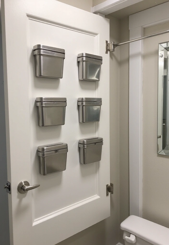 28 Simple Small Bathroom Ideas That Save Space - 17. Concealed Toiletries with Magnetic Strips