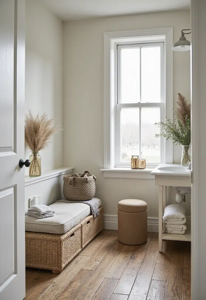 28 Simple Small Bathroom Ideas That Save Space - 8. Multi-Functional Furniture
