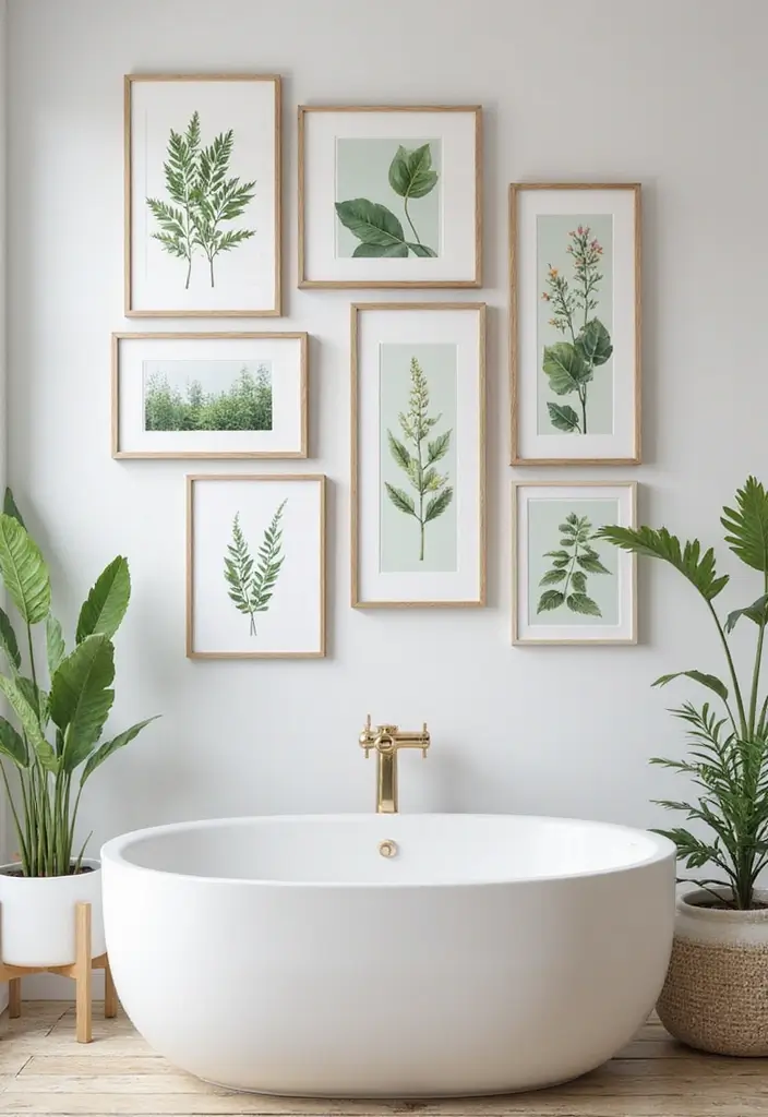 28 Small Bathroom Wall Decor Ideas To Elevate The Space - 3. Botanical Prints