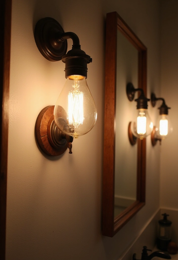 28 Vintage Bathroom Light Fixtures That Bring Character - 1. Edison Bulb Sconces
