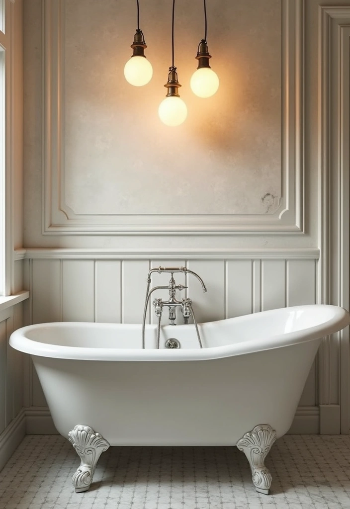 28 Vintage Bathroom Light Fixtures That Bring Character - 2. Globe Pendant Lights