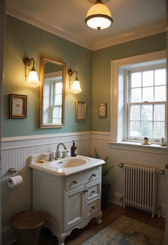 28 Vintage Bathroom Light Fixtures That Bring Character - 21. Vintage Schoolhouse Lights