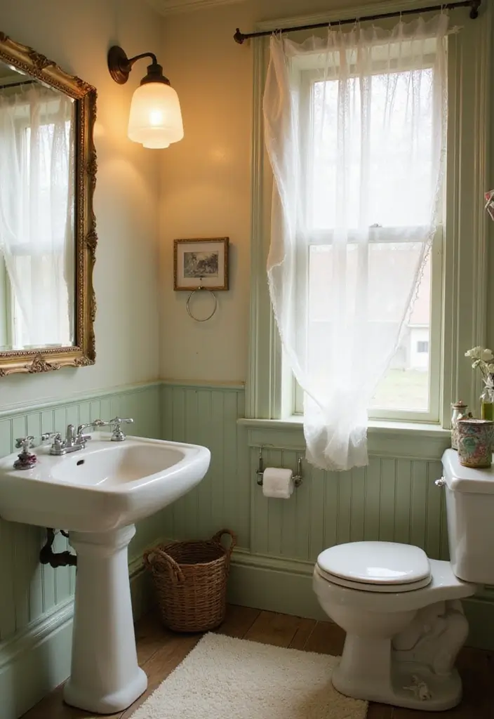 28 Vintage Bathroom Light Fixtures That Bring Character - 23. Vintage Milk Glass Fixtures