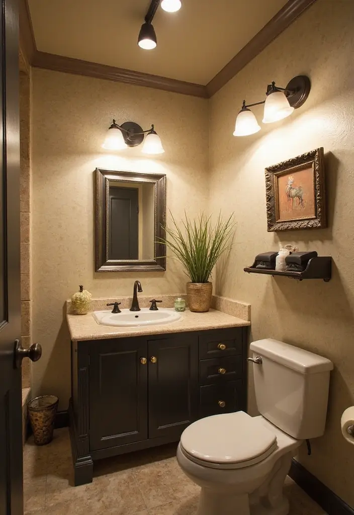 28 Vintage Bathroom Light Fixtures That Bring Character - 24. Vintage Track Lighting