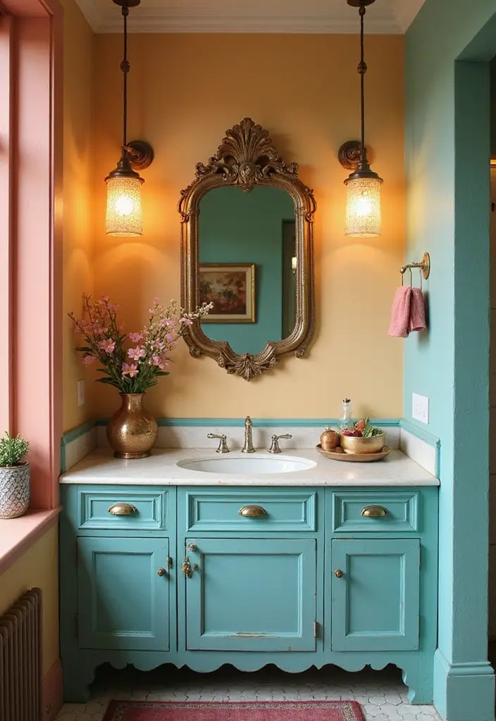 28 Vintage Bathroom Light Fixtures That Bring Character - 28. Vintage Pendant Fixtures