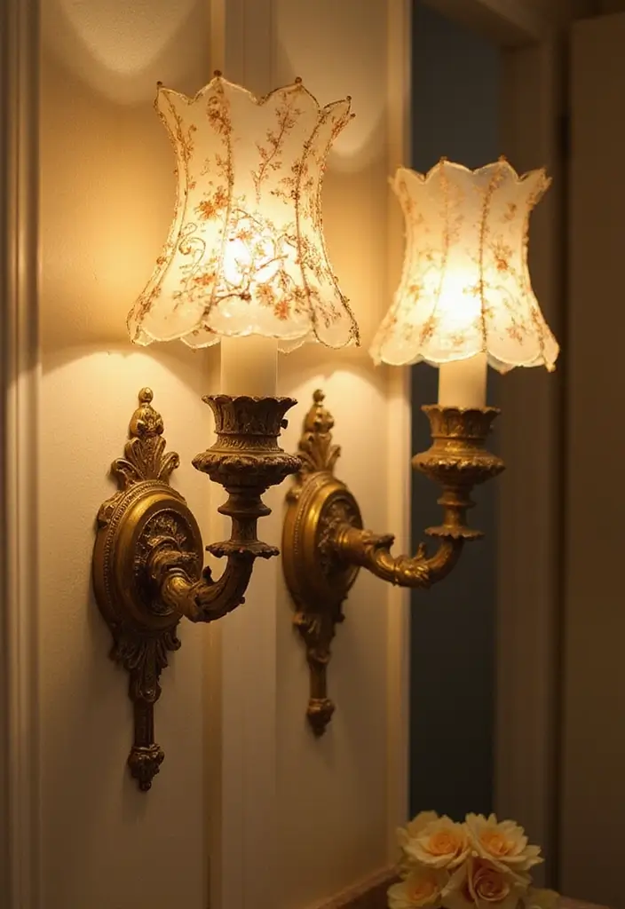 28 Vintage Bathroom Light Fixtures That Bring Character - 4. Antique Wall Sconces