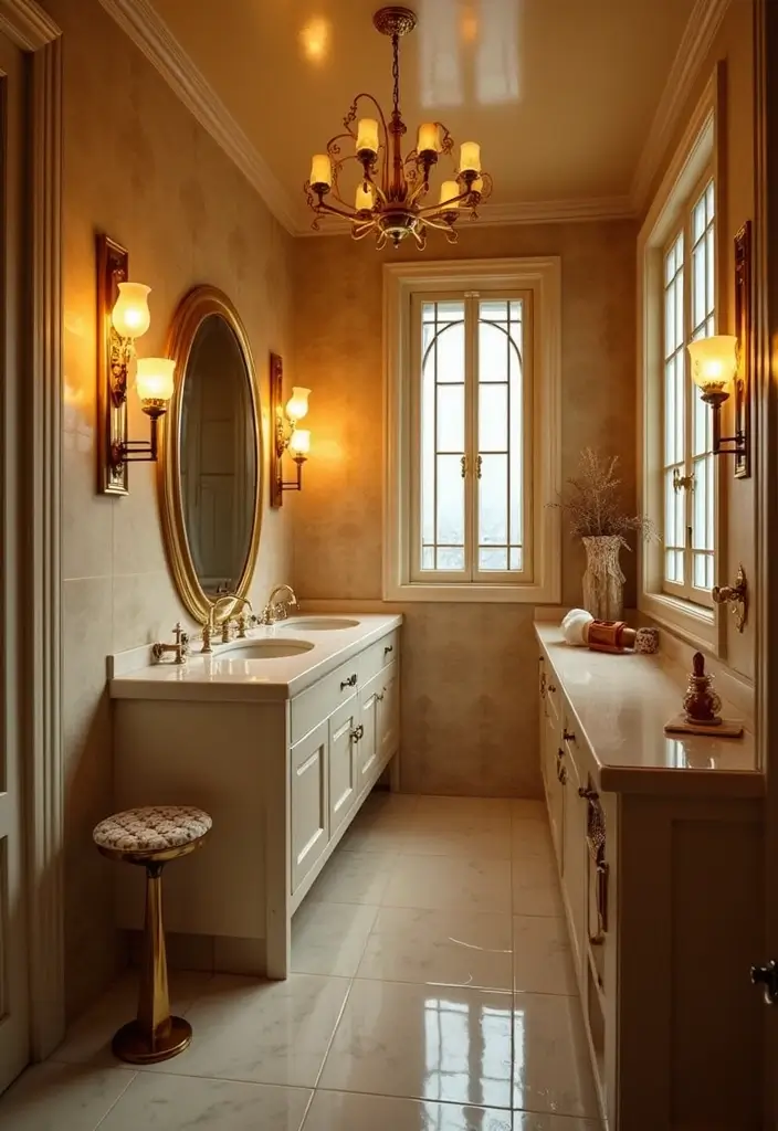 28 Vintage Bathroom Light Fixtures That Bring Character - 7. Art Deco Inspired Lighting