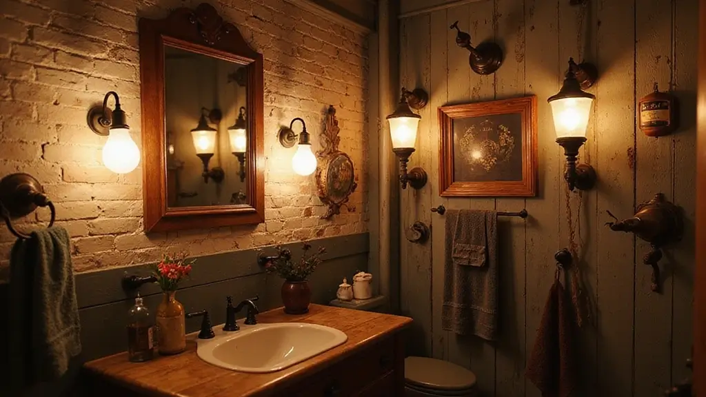28 Vintage Bathroom Light Fixtures That Bring Character