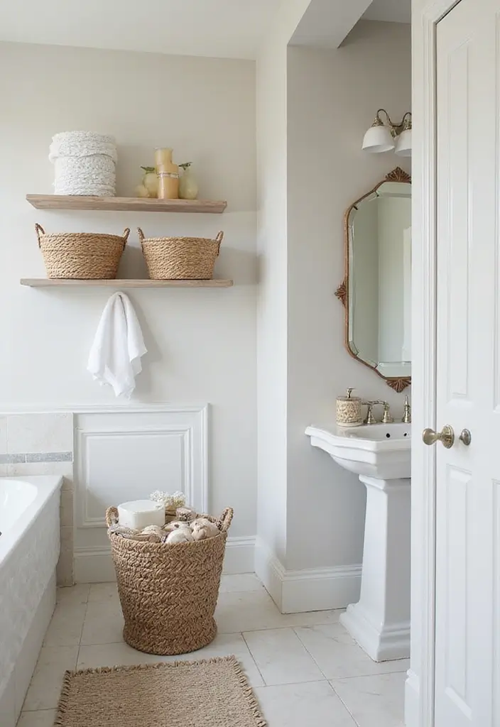 28 Women Bathroom Ideas Decor For Elegant Spaces - 10. Creative Storage Solutions