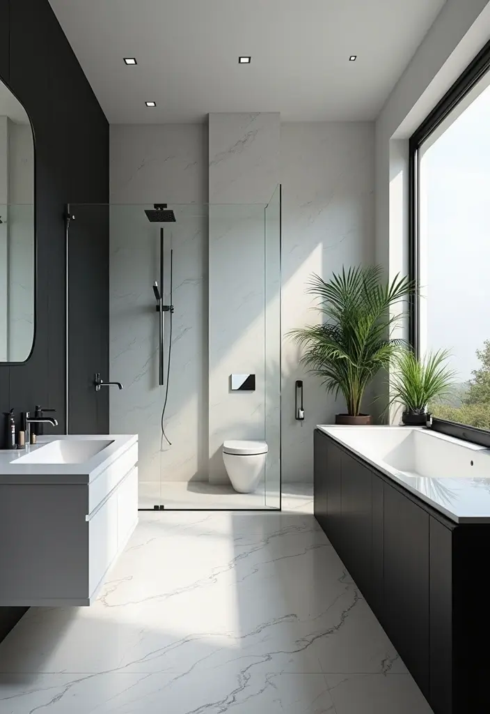 28 Women Bathroom Ideas Decor For Elegant Spaces - 2. Chic Monochrome