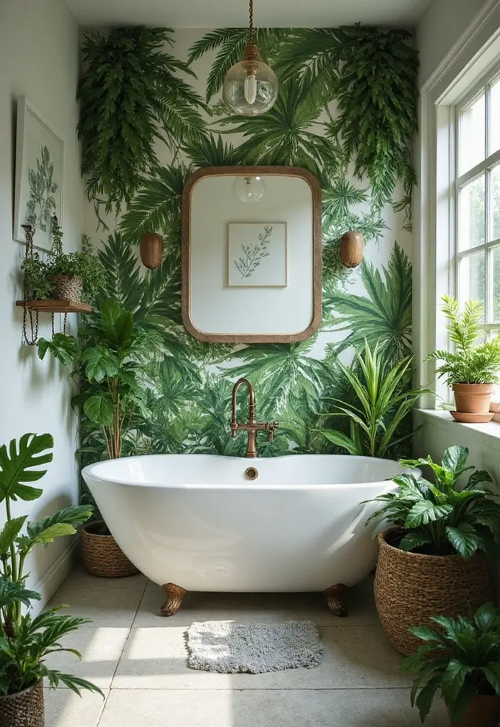 28 Women Bathroom Ideas Decor For Elegant Spaces - 26. Botanical Themes