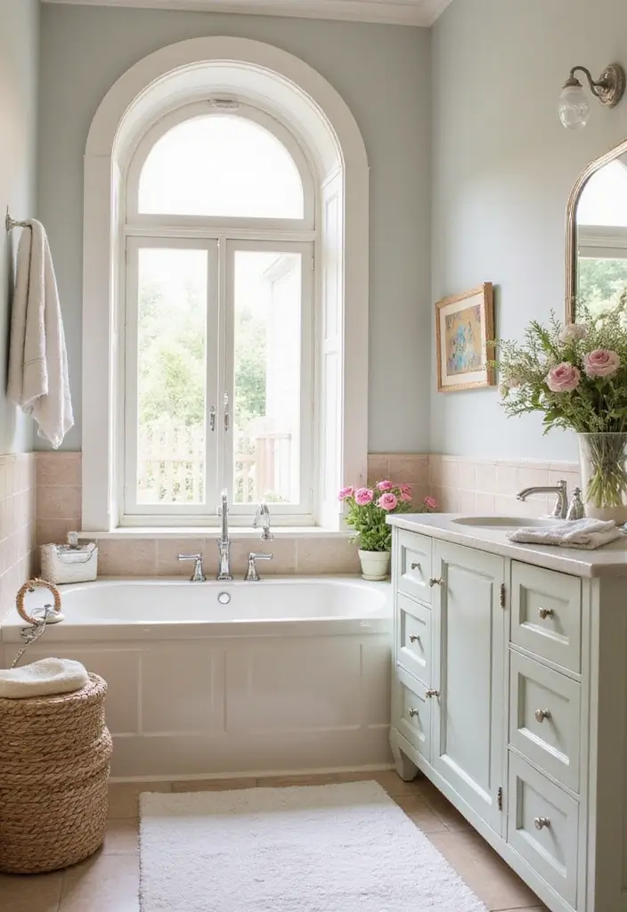 28 Women Bathroom Ideas Decor For Elegant Spaces - 3. Soft Pastel Palette