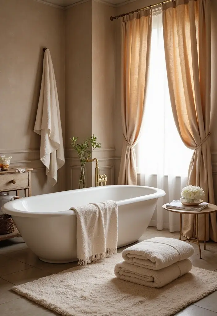28 Women Bathroom Ideas Decor For Elegant Spaces - 4. Luxurious Textiles