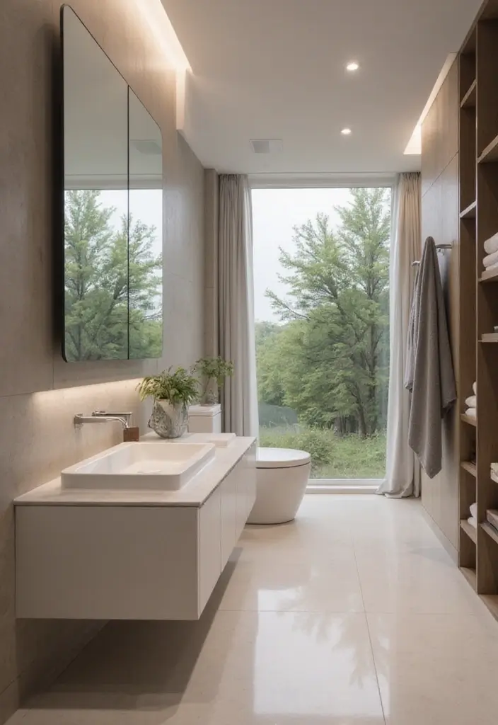 29 Apartment Aesthetic Bathroom Ideas For Modern Living - 18. Smart Technology