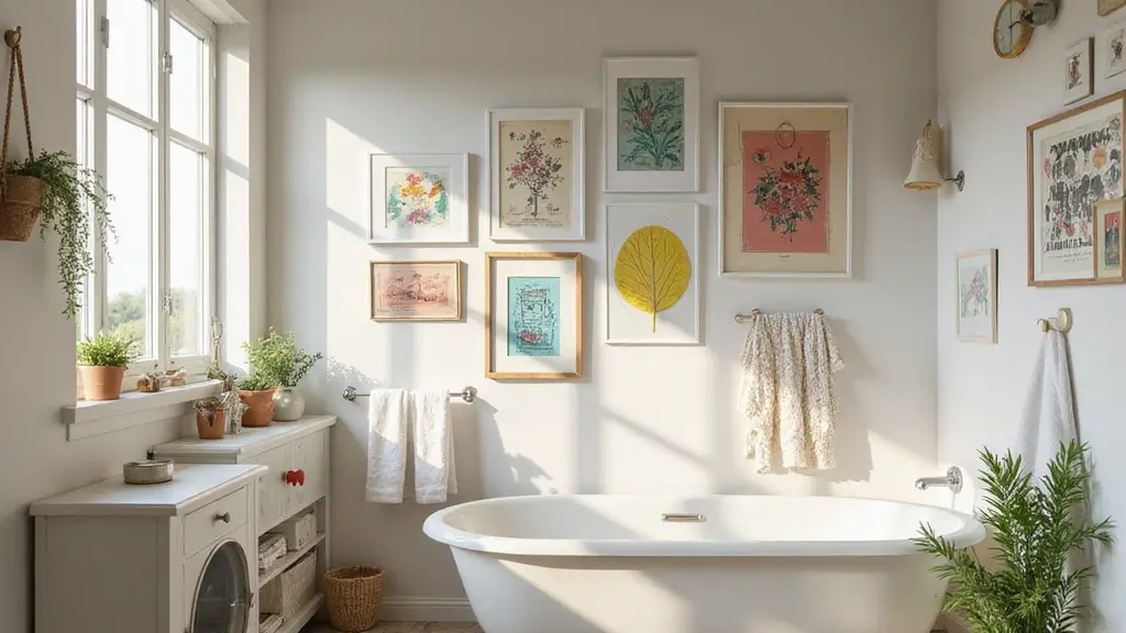 29 Bathroom Artwork Ideas That Add Character