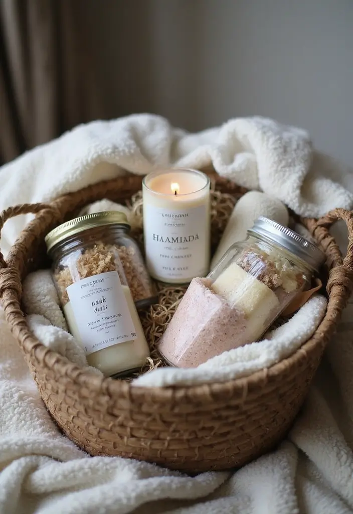 29 Bathroom Gift Basket Ideas That Feel Luxurious - 1. Relaxation Retreat Basket