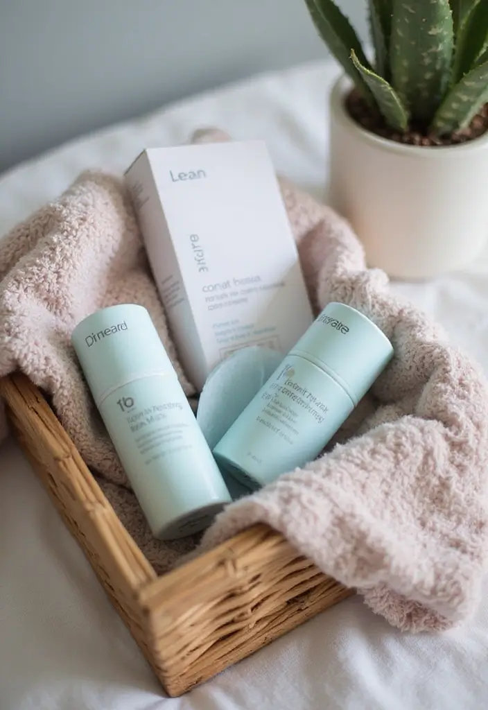 29 Bathroom Gift Basket Ideas That Feel Luxurious - 13. Calming Eye Comfort Basket