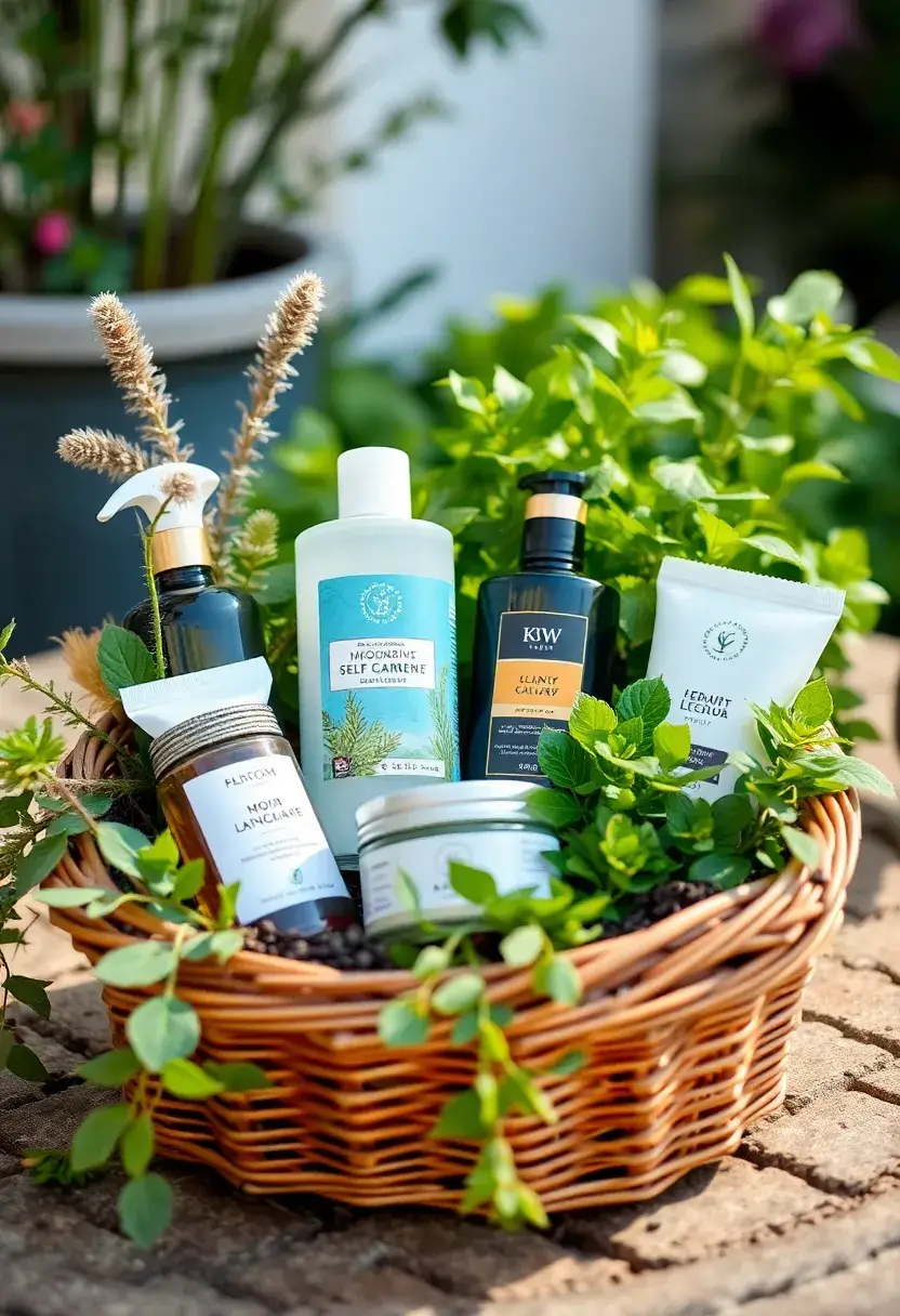 29 Bathroom Gift Basket Ideas That Feel Luxurious - 23. Eco-Friendly Self-Care Basket
