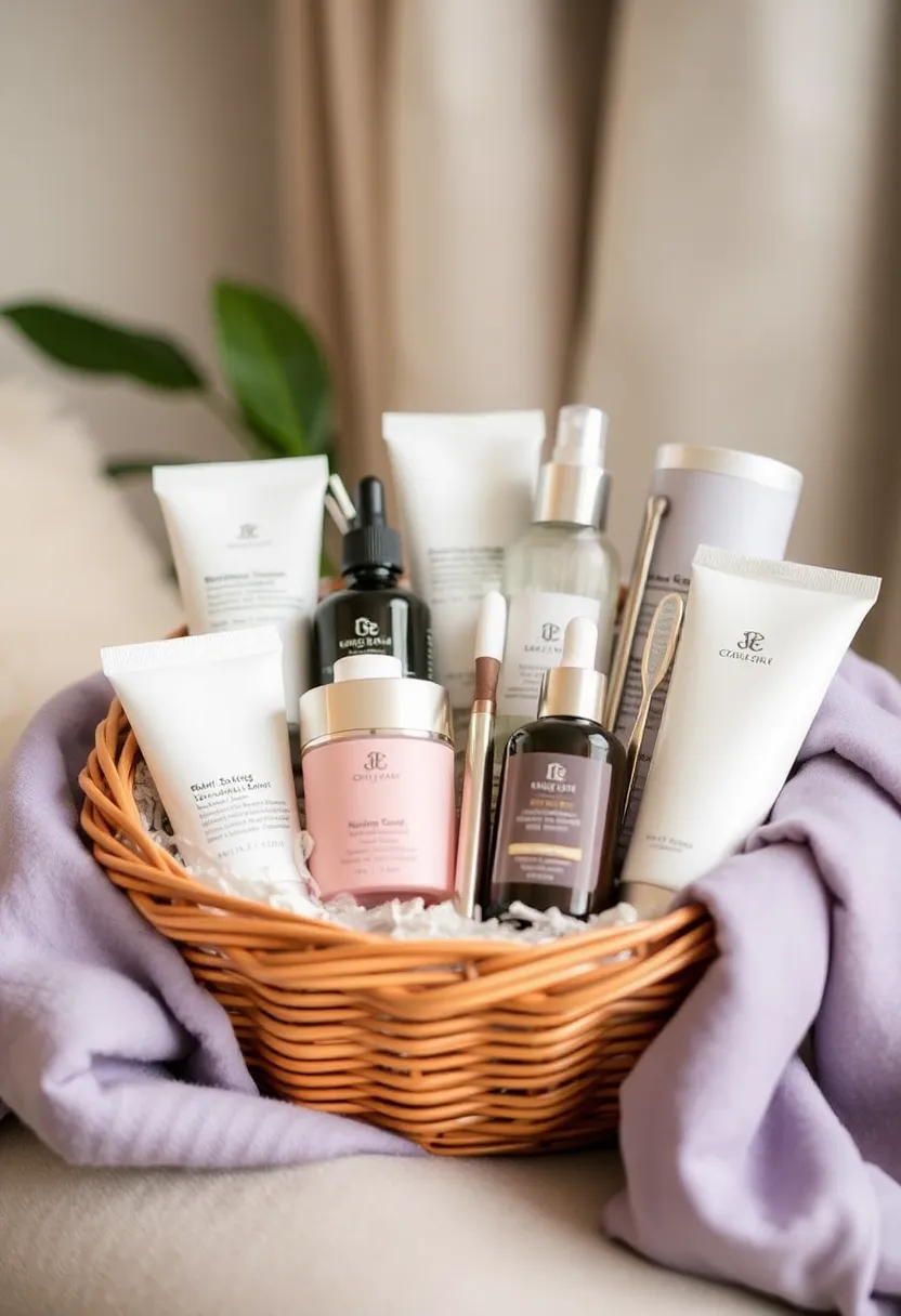 29 Bathroom Gift Basket Ideas That Feel Luxurious - 28. Youthful Glow Basket