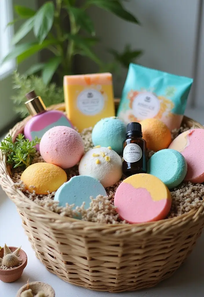 29 Bathroom Gift Basket Ideas That Feel Luxurious - 3. Scented Serenity Basket