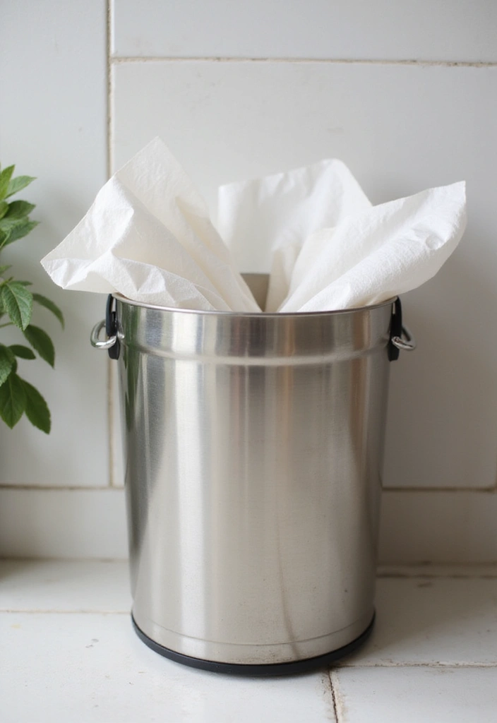 29 Bathroom Smell Hacks To Keep It Fresh All Day - 28. Keep Your Trash Bin Clean