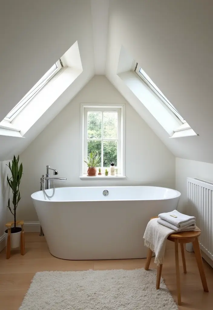 29 Bathroom Window Ideas That Let In Light - 12. Roof Windows