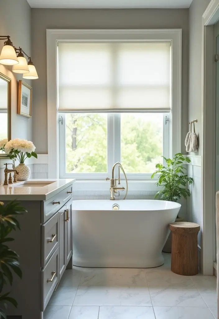 29 Bathroom Window Ideas That Let In Light - 23. Awning Windows