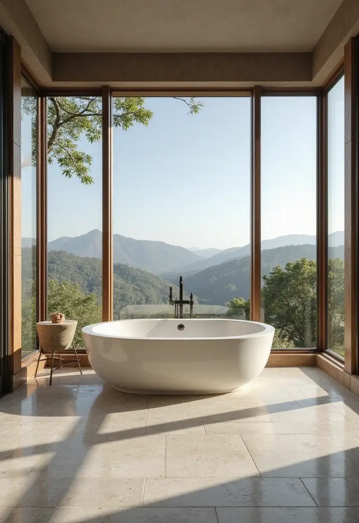 29 Bathroom Window Ideas That Let In Light - 29. Wraparound Windows