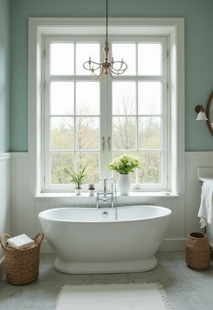 29 Bathroom Window Ideas That Let In Light - 7. Corner Windows