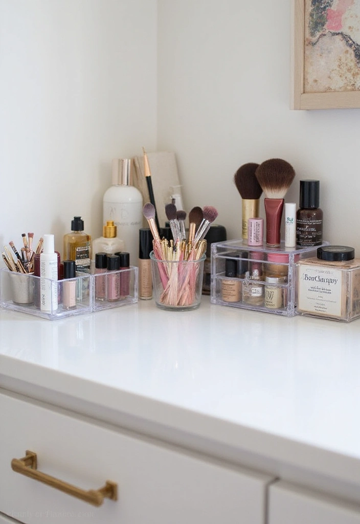 29 Girls Bathroom Organization Ideas That Actually Work - 14. Clear Acrylic Organizers