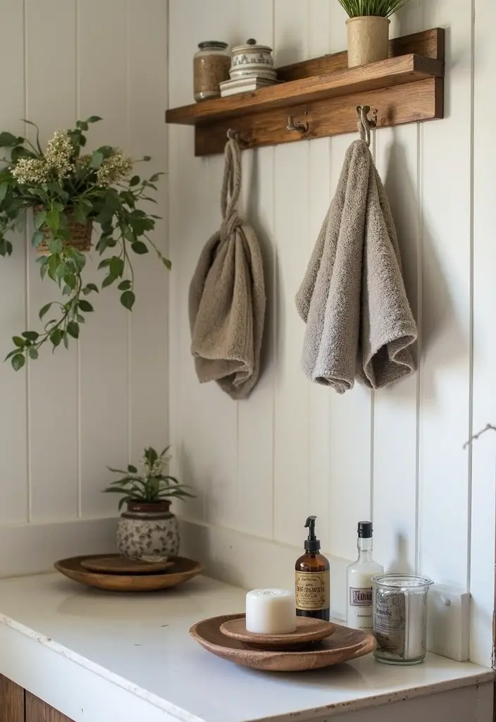 29 Modern Western Bathroom Designs With Rustic Charm - 18. Unique Bathroom Accessories