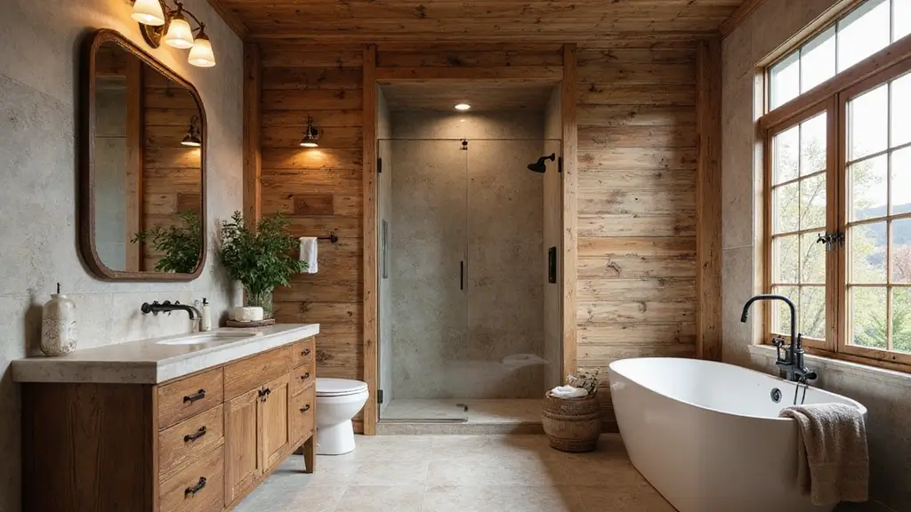 29 Modern Western Bathroom Designs With Rustic Charm