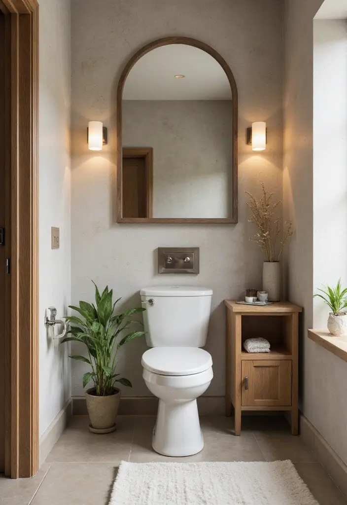 29 Powder Bathroom Ideas That Impress Guests - 29. Eco-Friendly Features