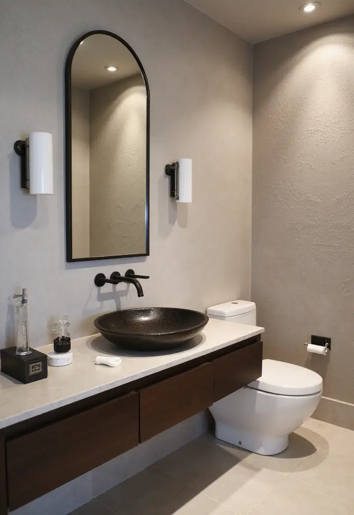 29 Powder Bathroom Ideas That Impress Guests - 5. Unique Sink Designs