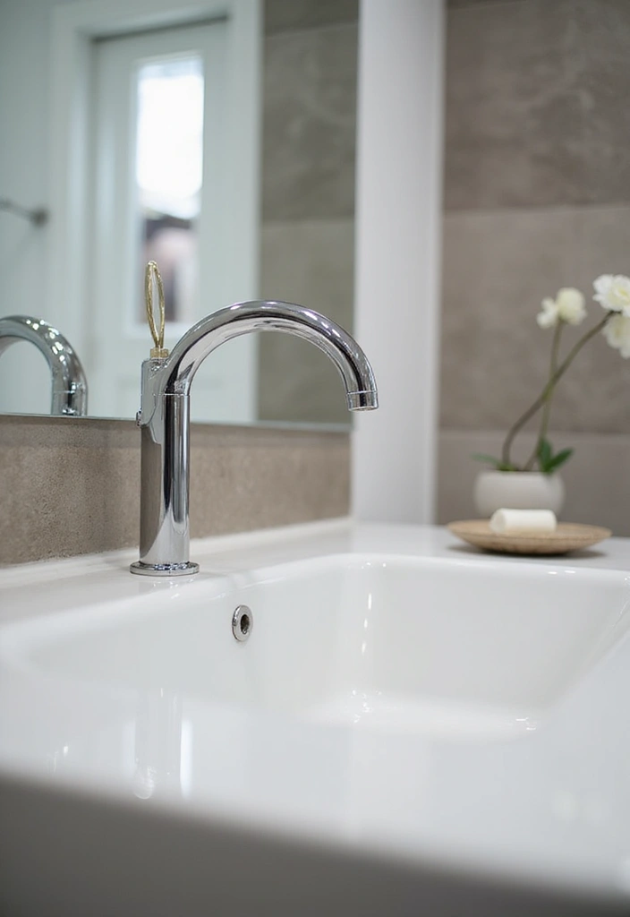 29 Quirky Bathroom Ideas That Add Personality - 12. Eye-Catching Faucets