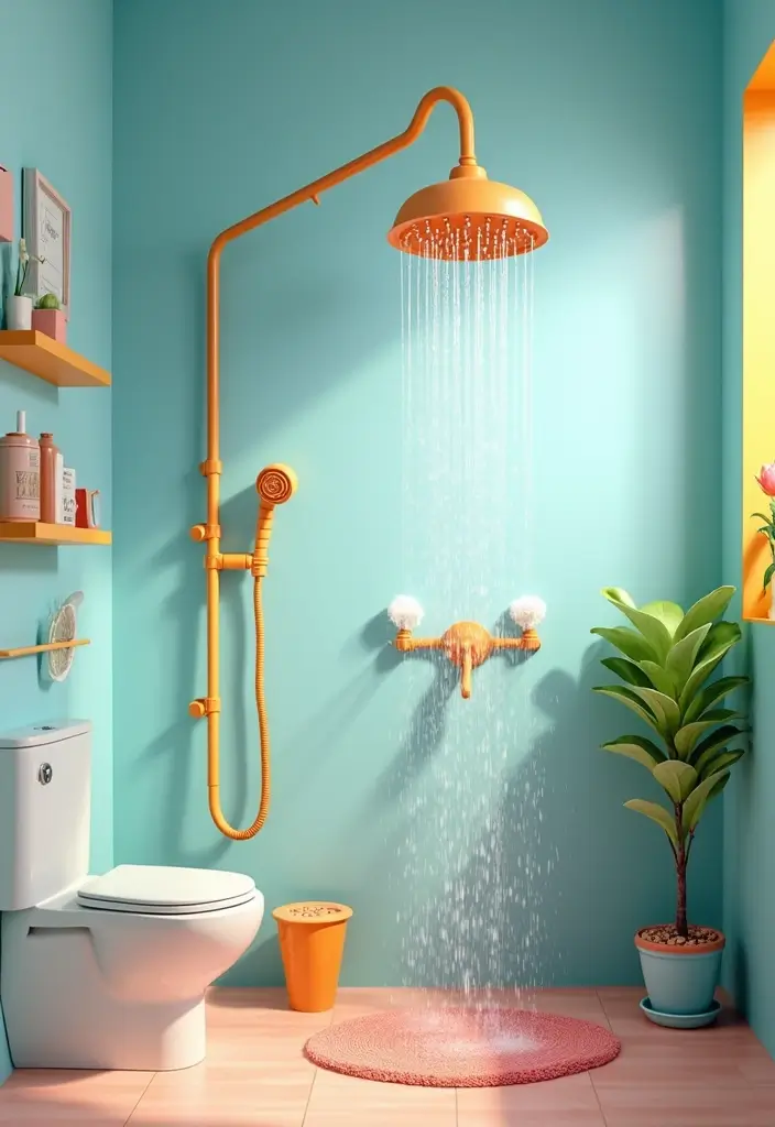 29 Quirky Bathroom Ideas That Add Personality - 15. Fun Shower Heads